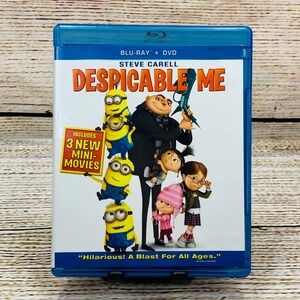 Despicable Me Blu-ray + DVD Combo Pack Steve Carell 3‎ New Mini-Movies